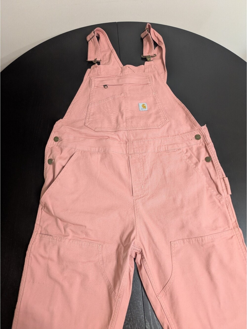 Carhartt Ashland Bib Overalls Loose Fit Pink Size M